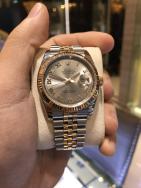 Rolex Datejust Steel & Pink Gold Rodium Roman Jubilee Man