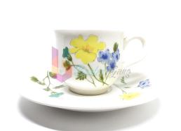 แก้วกาแฟเซรามิค ลายดอกไม้