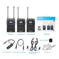BOYA BY-WM8 PRO K2 ไมค์ไวเลส ตัวส่งสัญญาณ 2ตัว ตัวรับ 1ตัว สินค้า รับประกัน 6 เดือน