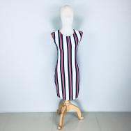 Dress แถบขาว แดง น้ำเงิน